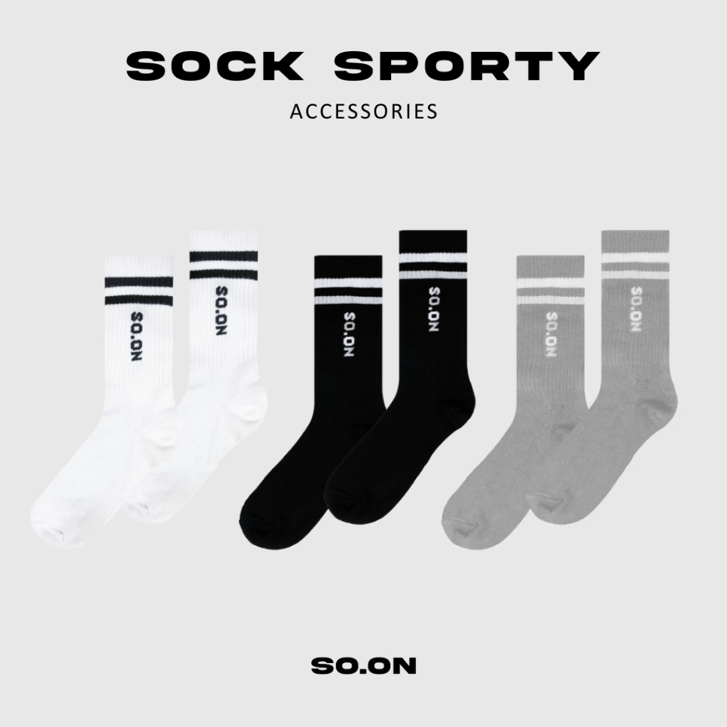 SO.ON : Sport Sock ถุงเท้า รุ่น Sporty