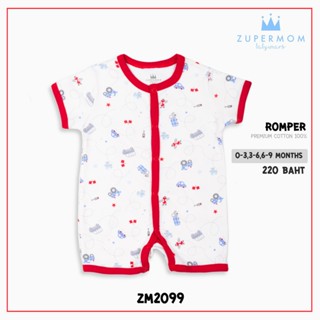 Zuper Mom ชุดหมีเด็กอ่อน แขนสั้น ขาสั้น บอดี้สูทเด็กอ่อน ชุด…