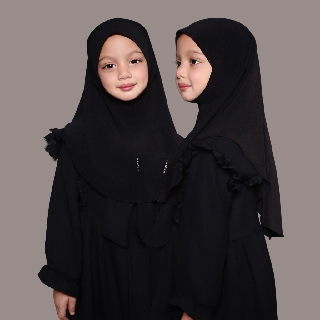 Kids! Sairahijab Layla Ready to go! ผ้าคลุมสวมยืดสำหรับเด็ก