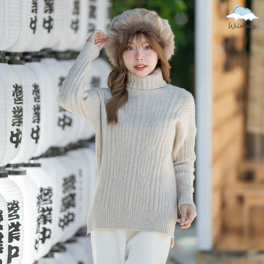 [ Barbii Turtleneck Sweater – G12 ] 4 สี I เสื้อไหมพรมคอเต่า เสื้อไหมพรม สเวตเตอร์ หนา นุ่ม กันหนาวได้ดี ลวดลายสวยงาม ราคา ถูกที่สุด ดีลบีเคเค แกลเลอรีภาพที่ 5