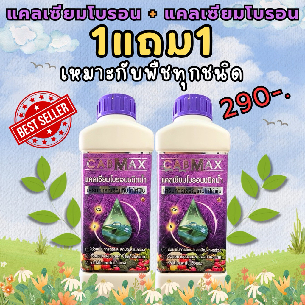 [1แถม1] CabMax+CabMax แคลเซียมโบรอนเข้มข้ม แถม แคลเซียมโบรอนเข้มข้ม