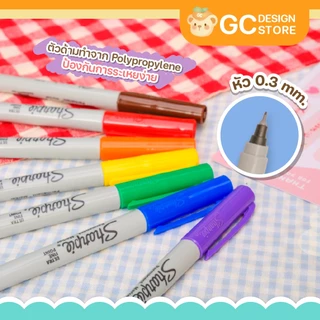 ปากกาเขียนสติ๊กเกอร์ กันน้ำได้ หัว 0.3มม. หมึกแห้งไว มีหลายสีให้เลือก-P002