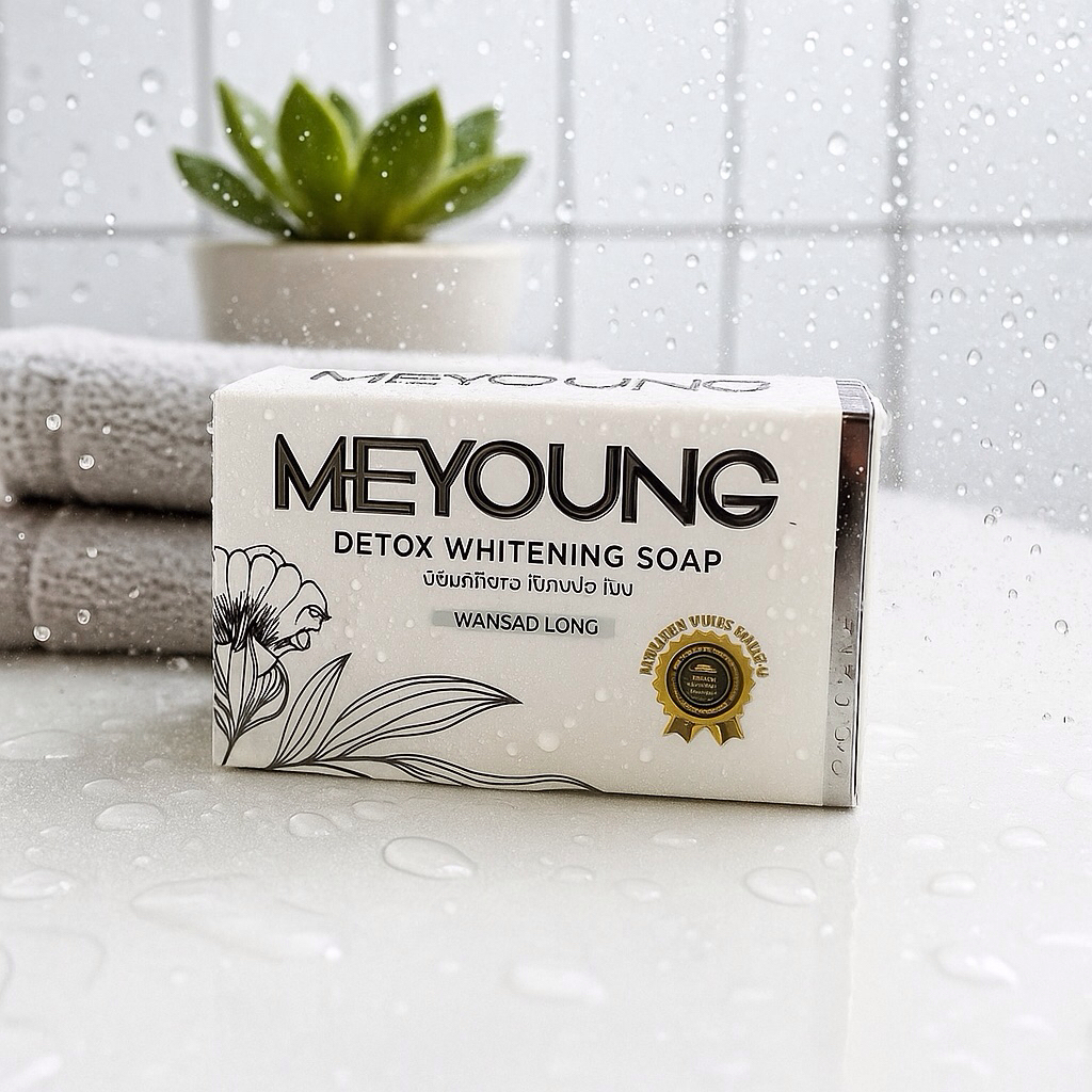 สบู่ผิวขาวMeyoungสมุนไพรธรรมชาติ100%