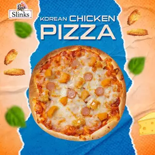 Slinks Pizza รวมหน้า แพ็ค 3 สำเร็จรูป ขนาด 7.5 นิ้ว