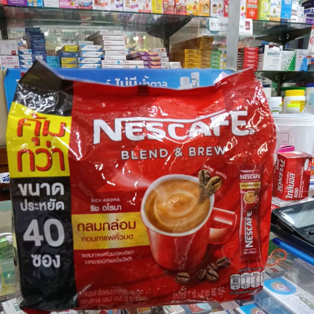 เนสกาแฟ3in1ขนาด 40 ซองพร้อมส่งราคาไม่แรงส่งไวของใหม่