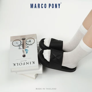 Marco Pony MH9007W รองเท้าแตะส้นหนาผู้หญิง 3cm นุ่มและเสริมความสูง รองเท้าผู้หญิงแฟชั่น กันลื่น รองเท้าแตะผู้หญิง