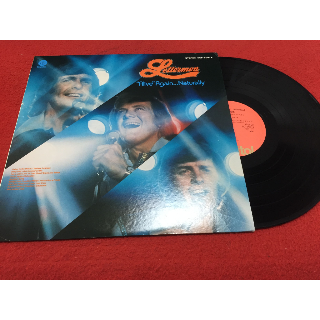 The Lettermen - Alive Again Naturally ขนาด 12 นิ้ว LP B274