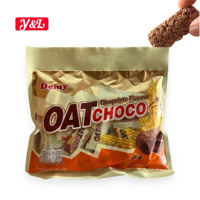 Demy ข้าวโอ๊ตอัดแท่งรสช็อกโกแลต YA OAT CHO 1 ห่อ ขนาด 400 กรัม