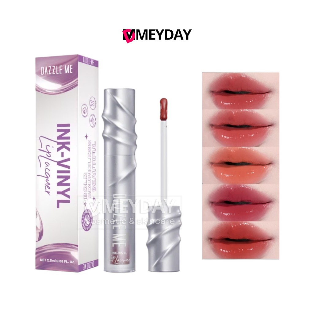 Dazzle Me Ink-Vinyl Lip Lacquer 2.5g แดซเซิล มี ลิป แล็กเกอร์ ลิปไวนิล ปากฉ่ำวาว ติดทน