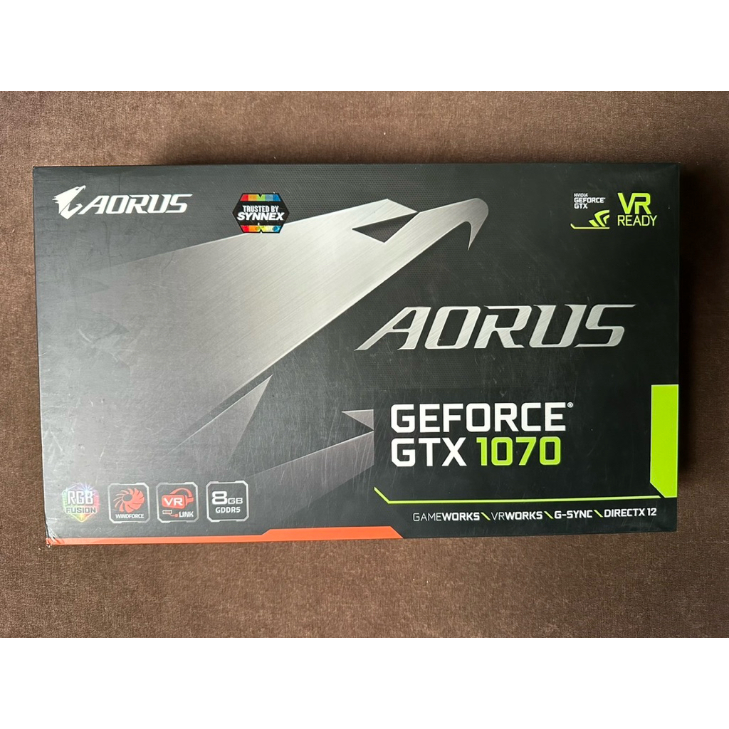 กล่องการ์ดจอ Aorus geforce gtx 1070