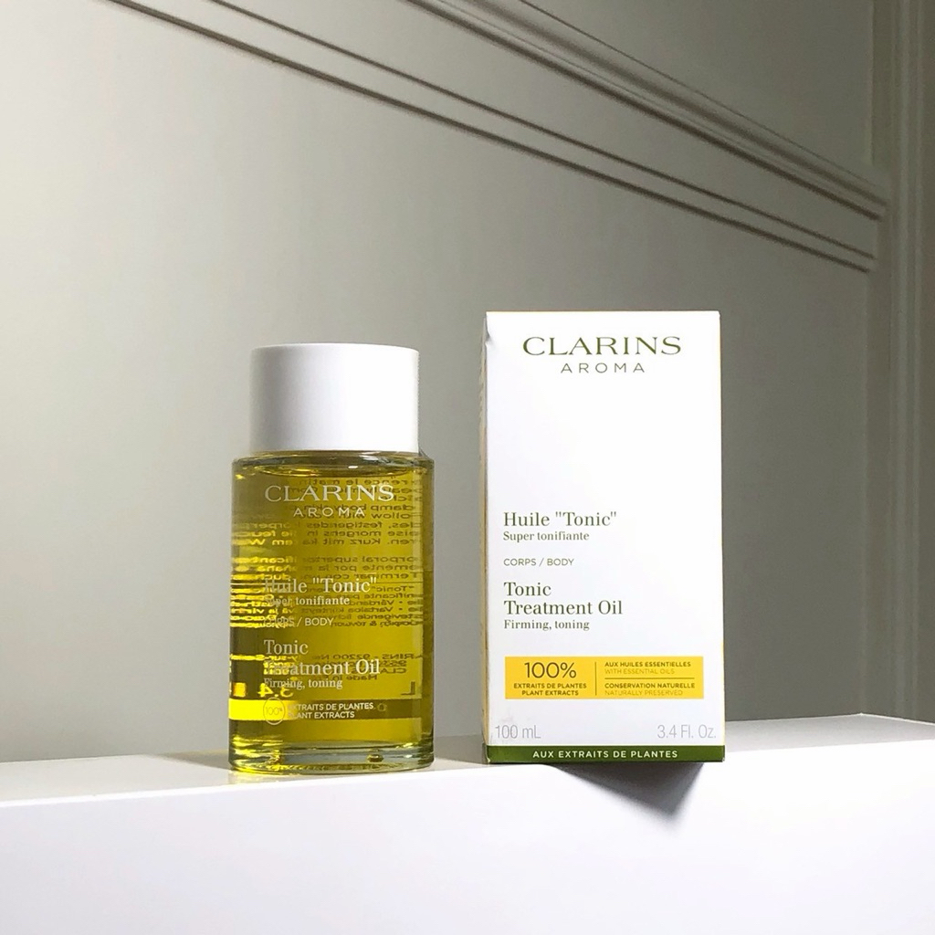 Clarins Tonic Body Treatment Oil 100ml ออยล์เพื่อผิวกระชับ✨🫧🌿 ของแท้✅