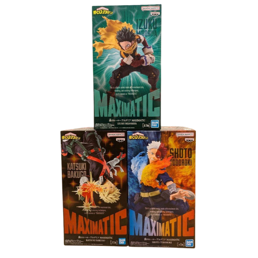 Banpresto My Hero Academia MAXIMATIC IZUKU MIDORIYA KATSUKI BAKUGO SHOTO TODOROKI Figure Japan