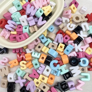 ลูกปัด ตัวคระอักษร รูใหญ่ อุปกรณ์เสริมงานฝีมือ DIY เหมาะสมสำ…