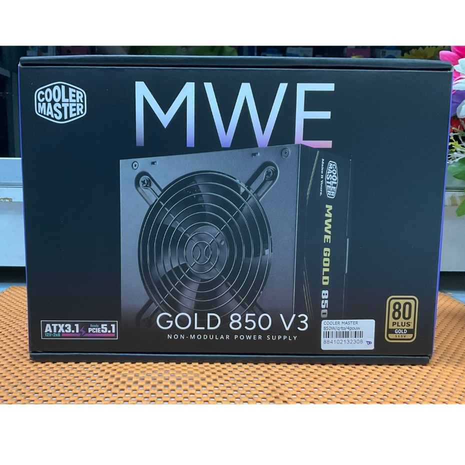 COOLER MASTER POWER SUPPLY (80+GOLD) 850W MWE V3 (MPE-8506-ACAG-BTH) 80 PLUS GOLD BLACK ATX