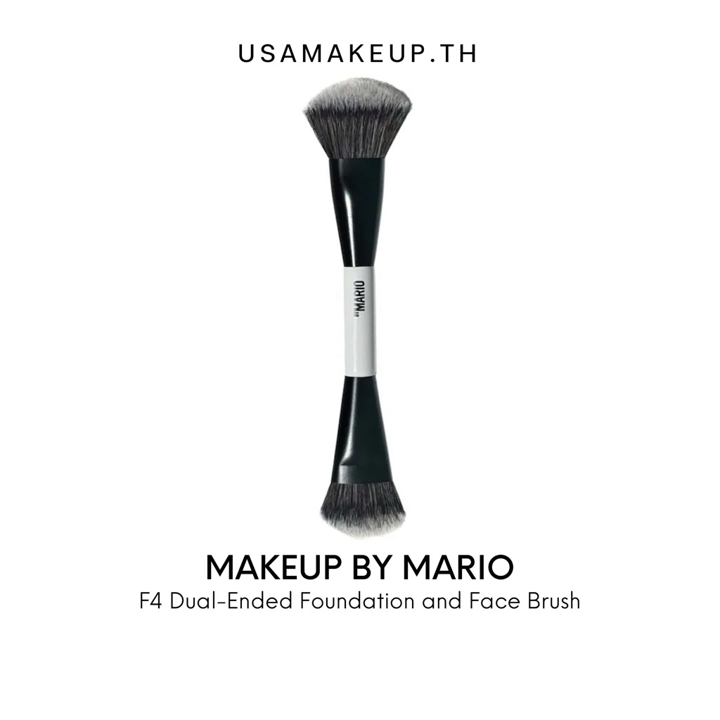 MAKEUP BY MARIO F4 Dual-Ended Foundation and Face Brush แปรงแต่งหน้า พร้อมส่ง & แท้ – โปรปัง