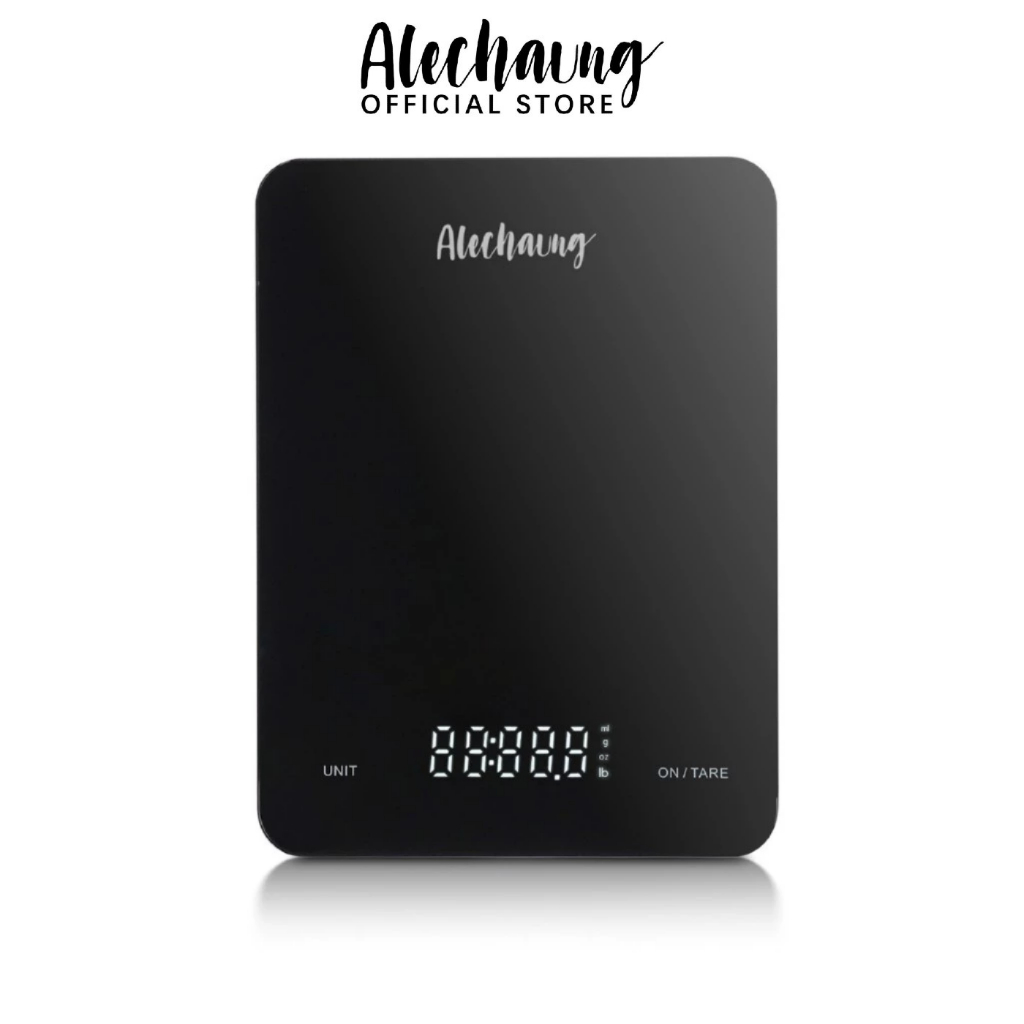 Alechaung เครื่องชั่งน้ำหนักอาหาร เครื่องชั่งอาหารดิจิตอล 5KG Kitchen scale ตาชั่ง จอแสดงผล LED
