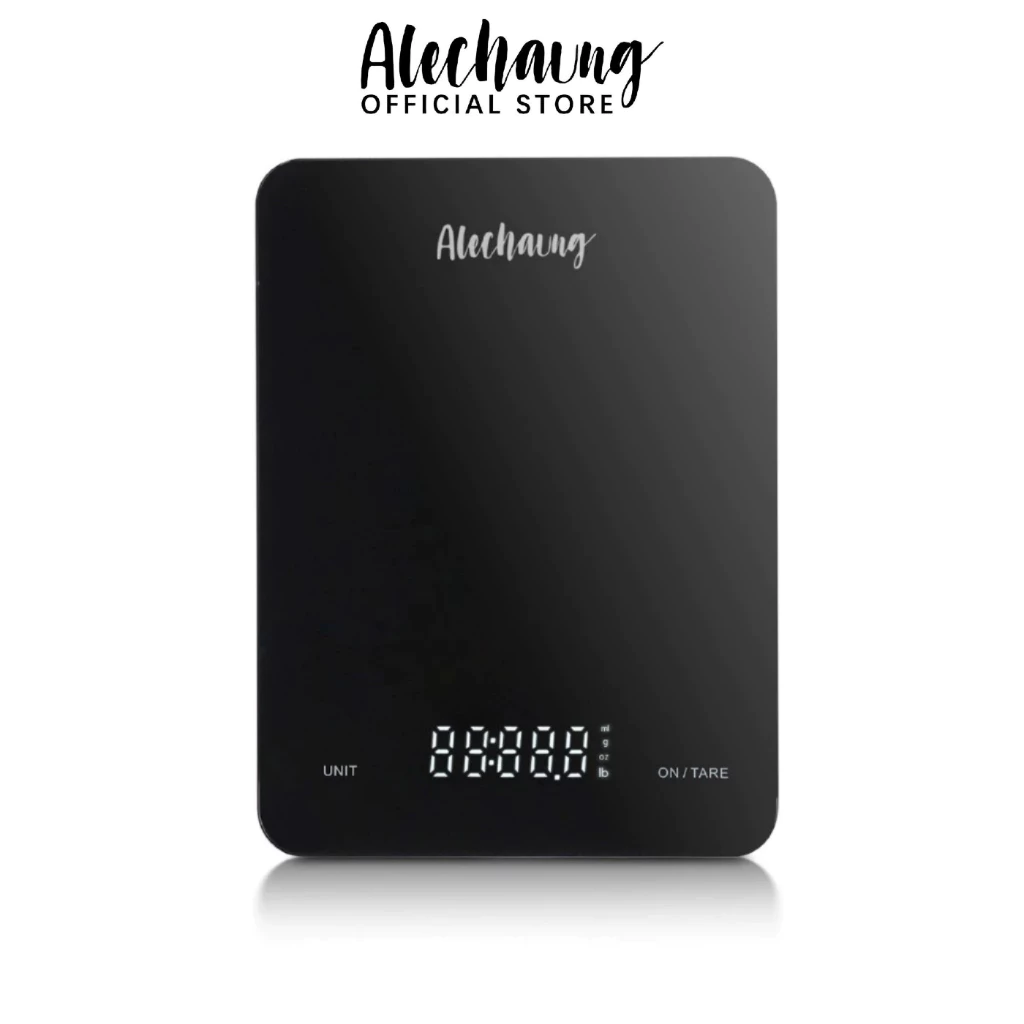 Alechaung เครื่องชั่งน้ำหนักอาหาร เครื่องชั่งอาหารดิจิตอล 5KG Kitchen scale ตาชั่ง จอแสดงผล LED