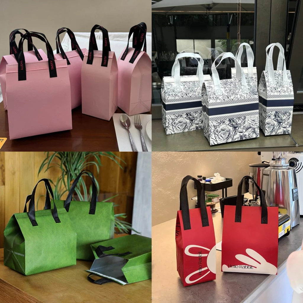 A069 พร้อมส่ง(แพค 25 ใบ) ลิ้ง 1ถุงเก็บความร้อน/ความเย็น ลายน่ารักก