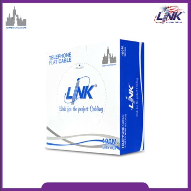 Link UL-0044 FLAT Telephone 28 AWG 4C 100M.*/Easy Box