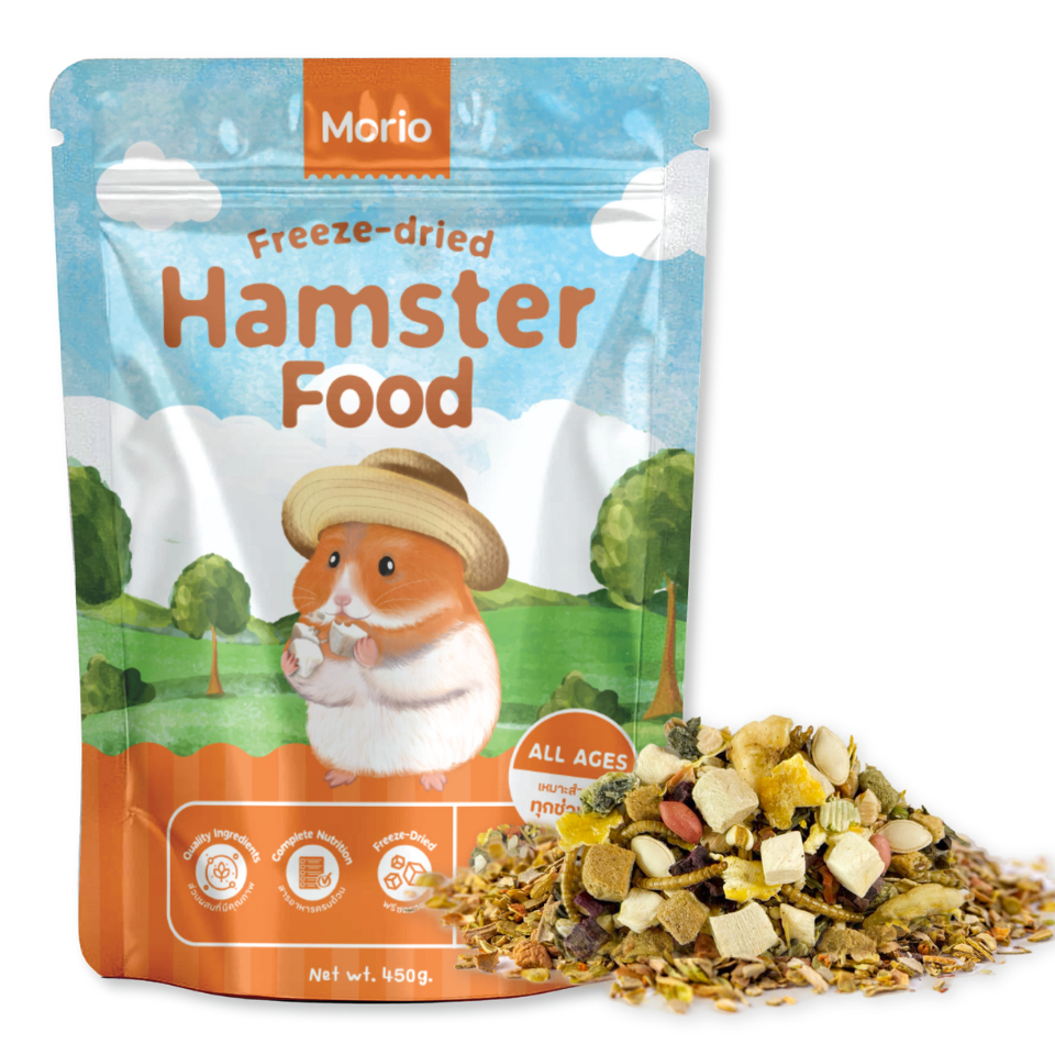 มีส่งด่วน Morio อาหารแฮมเตอร์ สูตรผสมฟรีซดราย สูตรทะเล 450g. วัตถุดิบสดสะอาด มีเก็บเงินปลายทาง - รูปที่ 5