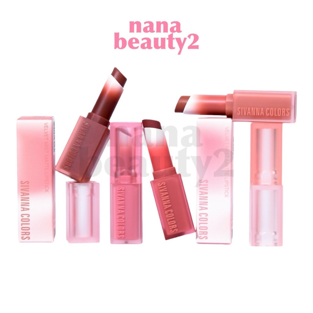 HF569 เวลเวท มิสต์ แมทท์ ลิปสติก ซีเวนน่า คัลเลอร์ส Sivanna Colors Velvet Mist Matte Lipstick