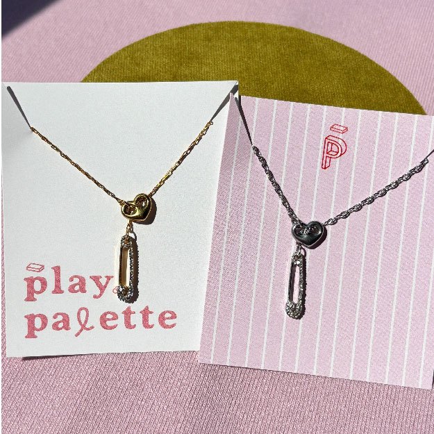 play.palette - Pin & Button necklace