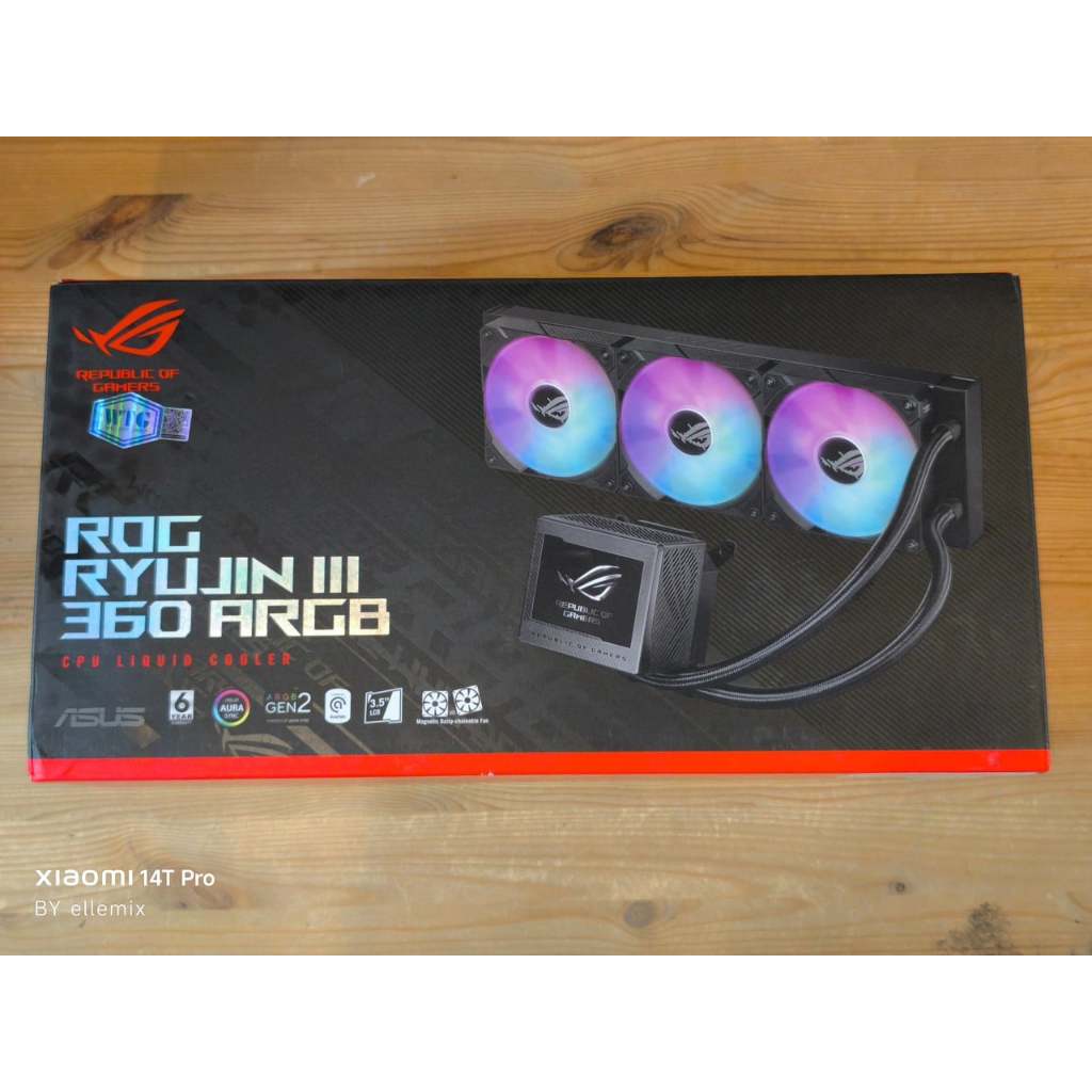 CPU LIQUID COOLER ASUS ROG RYUJIN III 360 ARGB  น้ำปิด มือสอง ครบกล่อง ประกันศูนย์ไทย