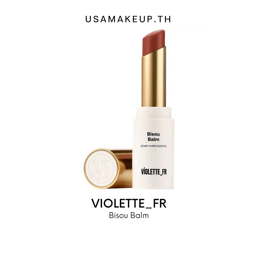 VIOLETTE_FR Bisou Balm Sheer Matte Lipstick พร้อมส่ง & แท้