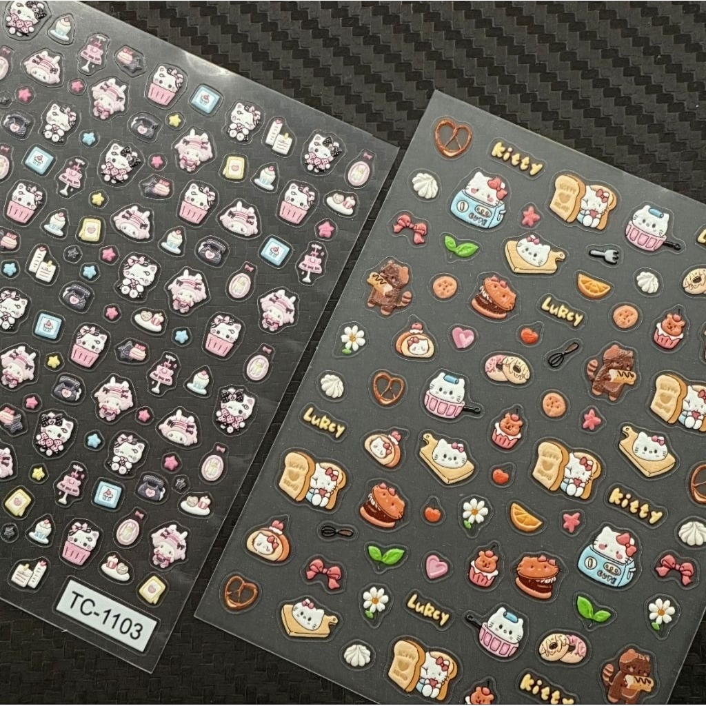 พร้อมส่งจากไทย!!! สติกเกอร์ติดเล็บ สติกเกอร์ลายนูน สติกเกอร์ 5D ลายSanrio สติกเกอร์ตกแต่ง ติดสมุดหรือสิ่งของก็น่ารัก