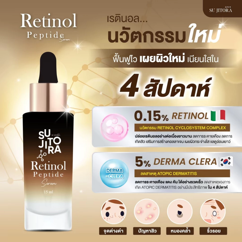 Retinol Peptide Serum  สำหรับผิวหน้า - สกินแคร์ thumbnail 6