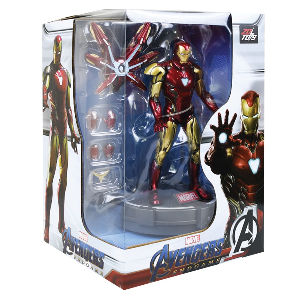 Ironman MK85 with Luminous Stand (ไอรอนแมน เอ็มเค แปดห้า วิธ ลูมินัส สแตนด์)(ZD TOYS) - (ลิขสิทธิ์แท