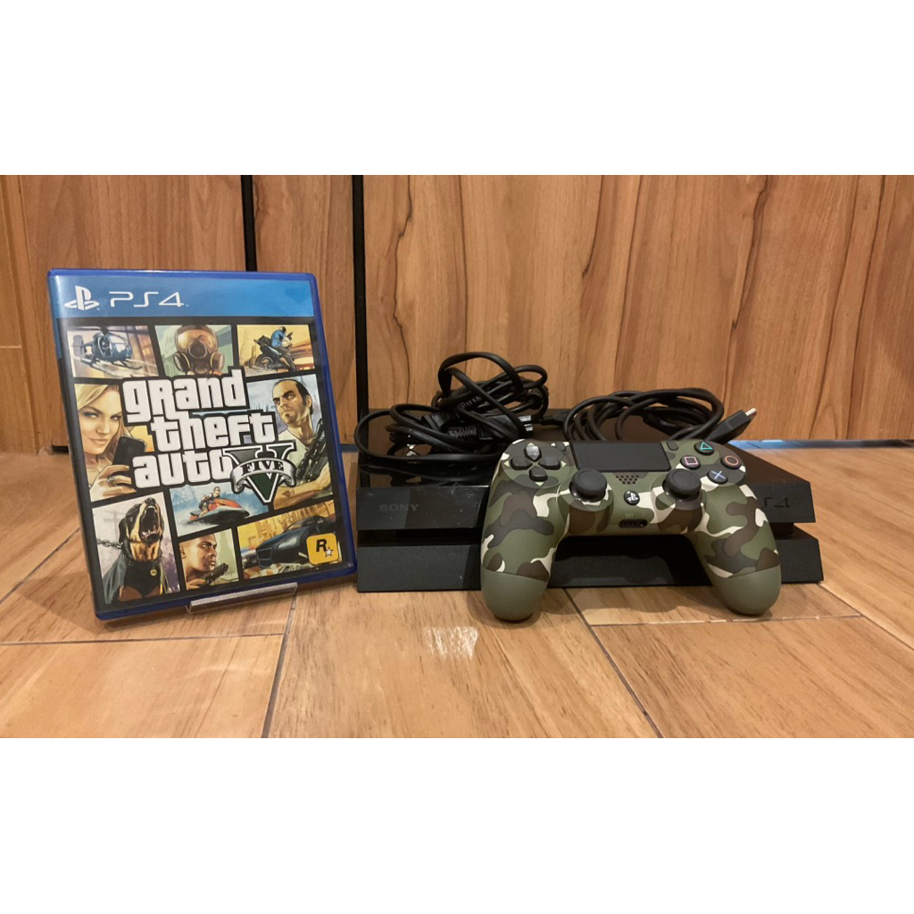(CUH-1106A) (genuine) playstation 4 phat 500gb | sony (asian PS4) | no box tested | with cables cont