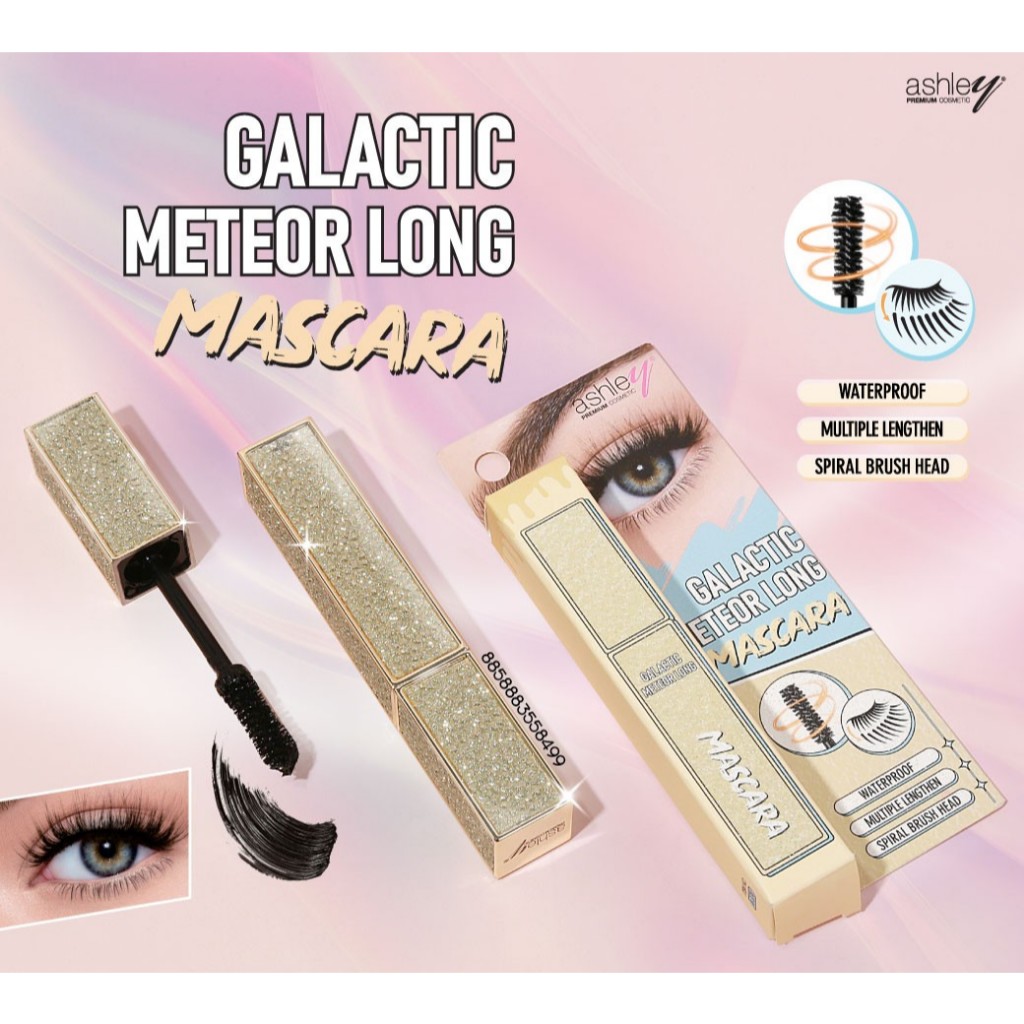 ashley A-374 mascara meteor long มาสคาร่าช่วยเพิ่มความหนาของขนตา ปัดง่าย กันน้ำ ติดทน