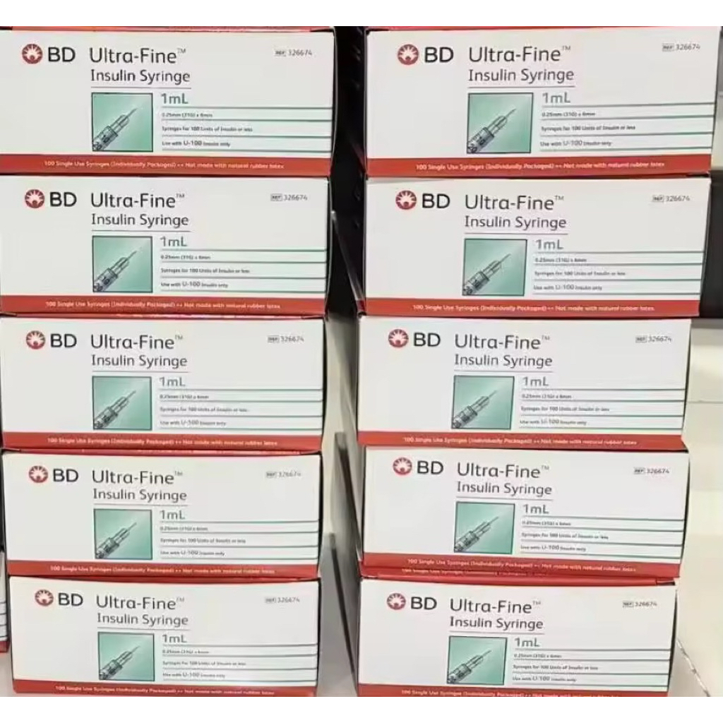 ไซริงค์ Syringe กระบอกดูดสารละลาย 6 mm 1 ml แพค 10 ชิ้น