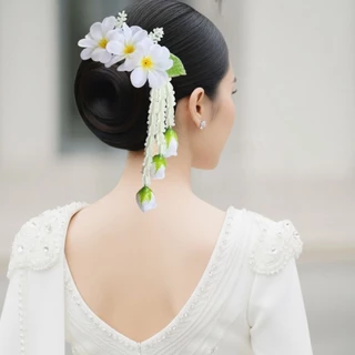 หวีสับดอกไม้ห้อยอุบะ งานสวยมาก (สินค้าขายดี ตรงปก) ฟ้อนรำ นางรำ