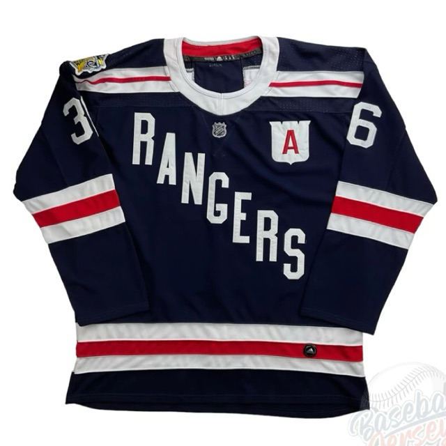 เสื้อฮ็อกกี้ NHL Zuccarello New York Rangers 2018 Winter Classic Adidas Authentic Jersey  Size 60