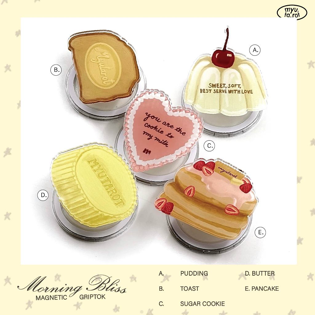 griptok กริ๊ปต็อก Magnetic ที่ติดหลังมือถือ myutarot - morning bliss