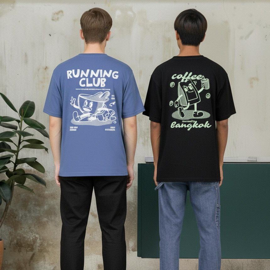 Sleepless Society T-Shirt - SuperSoft Cotton100% | เสื้อยืดผ้านุ่มพิเศษ ใส่สบาย | อกขนาด 40"/44"/48" l CASA LAPIN