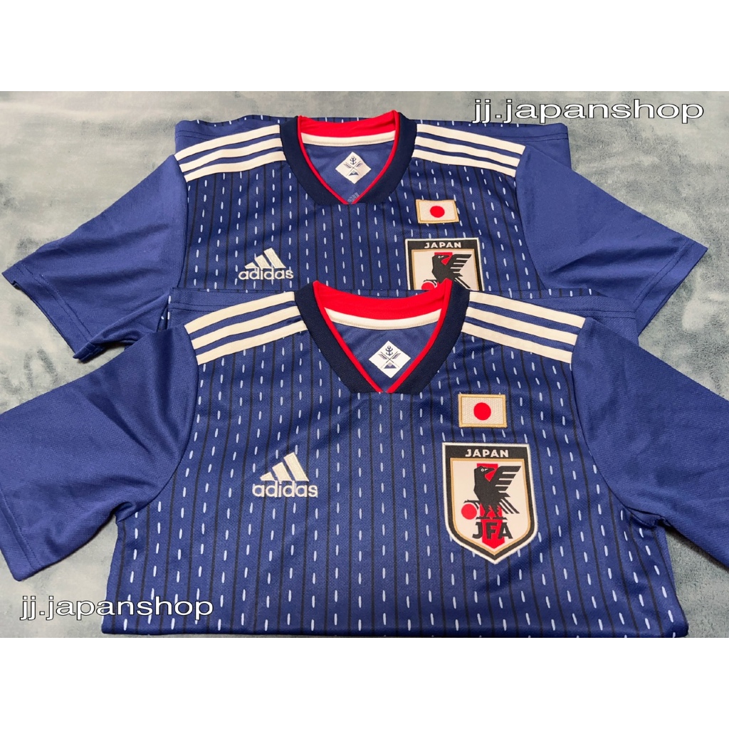 เสื้อนักเตะทีมชาติญี่ปุ่น adidas Home Japan National ปี 2018 สีน้ำเงิน ของใหม่มีป้ายห้อย/และไม่มีป้า