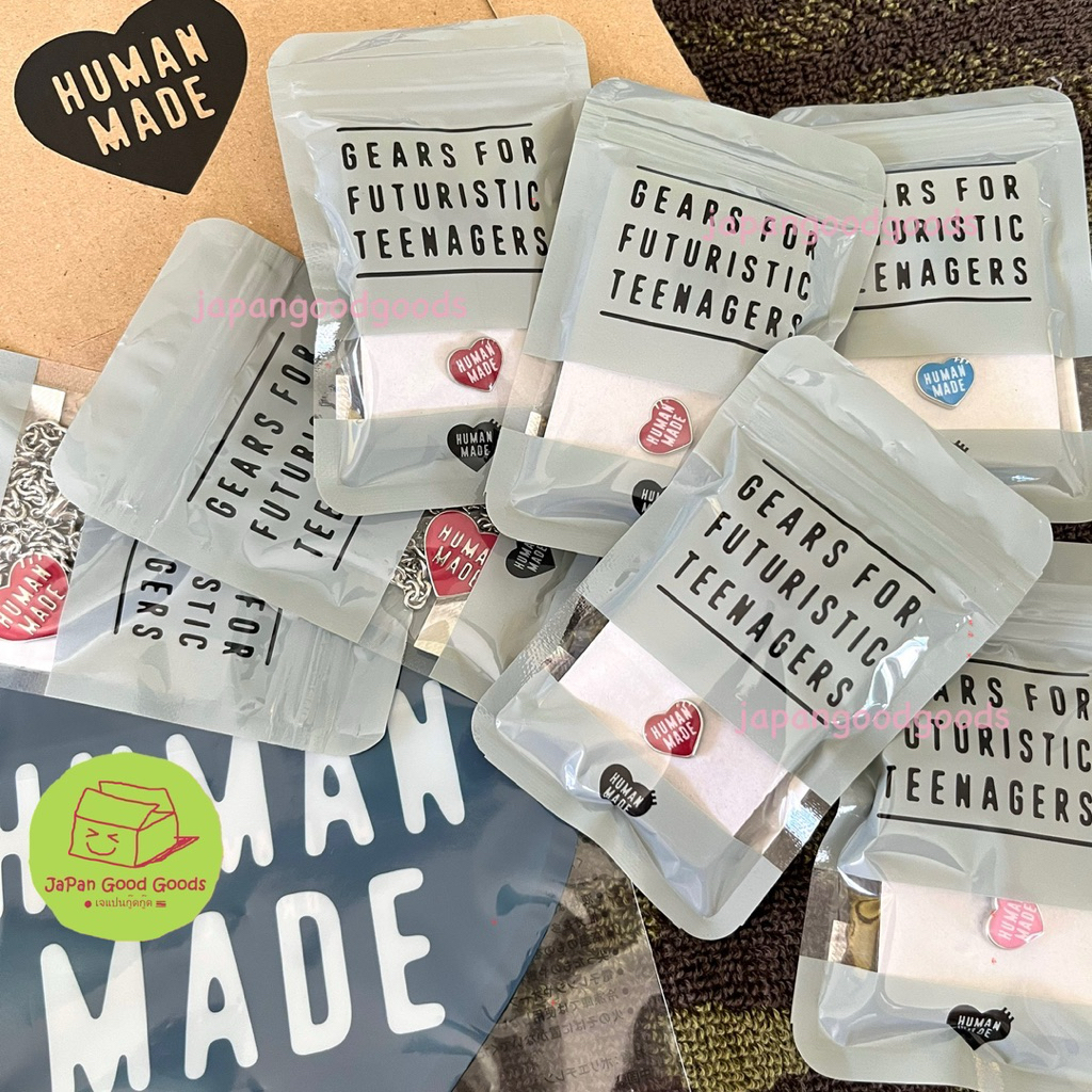 ส ร้อยคอ ต่างหู ฮิวแมนเมด👒❤️Heart Earrings Heart Necklace Human Made ของแท้💯🇯🇵 authentic from Japan