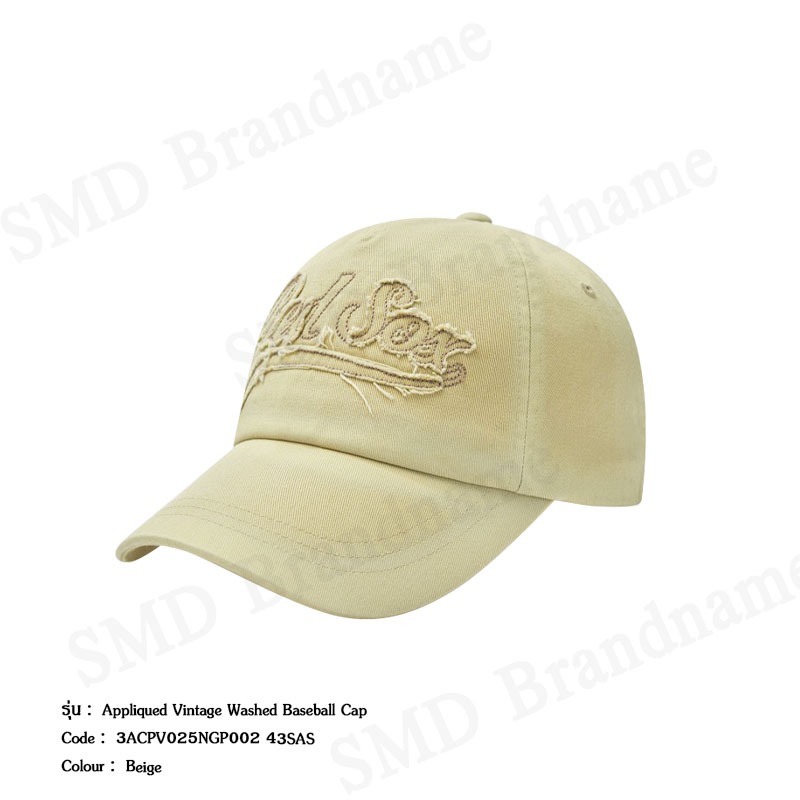 MLB หมวกแก็ป รุ่น Appliqued Vintage Washed Baseball Cap Code: 3ACPV025N 43SAS