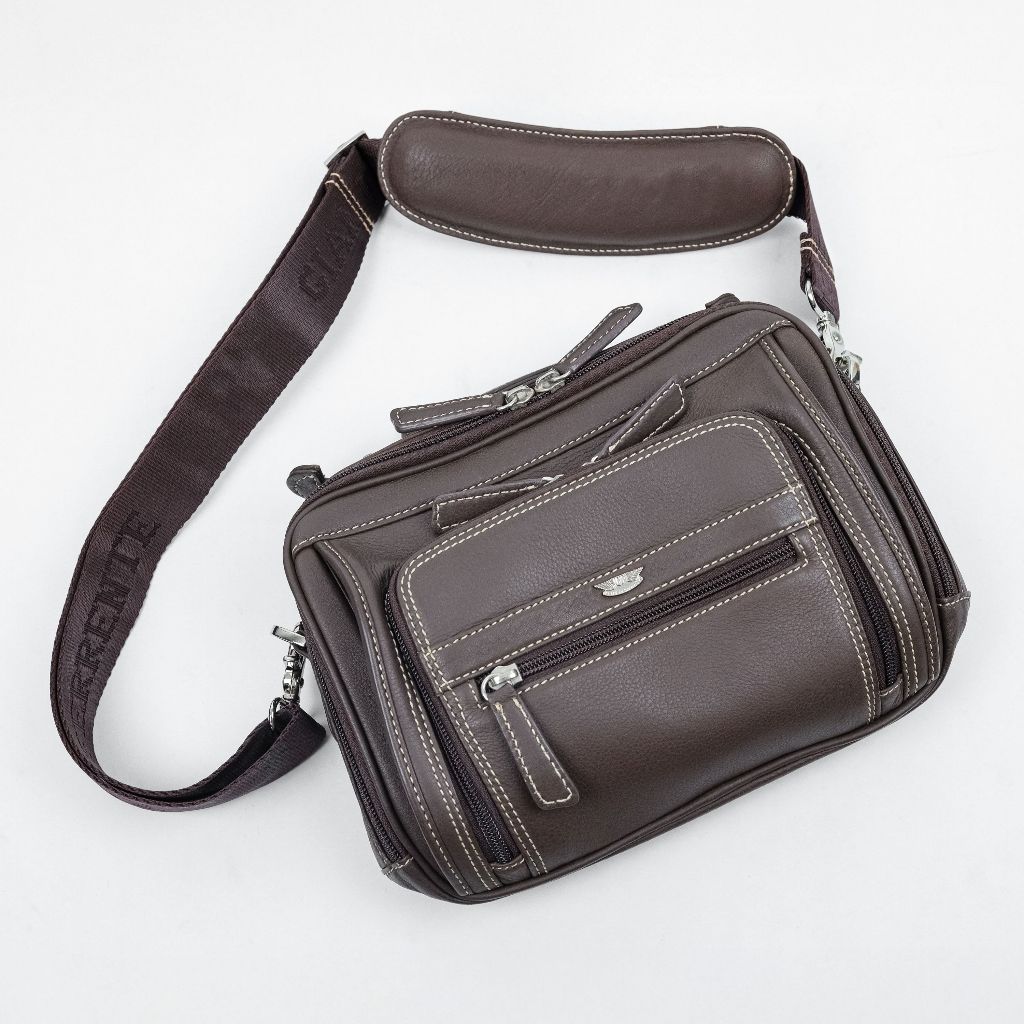 Gian Ferrente MESSENGER BAG DEER Collection กระเป๋าสะพาย/กระเป๋าถือ/กระเป๋าหนังวัวแท้