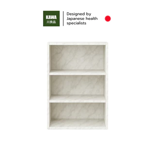 Kawa ชั้นวางหนังสือ ชั้นวางของอเนกประสงค์ 3 ชั้น ผลิตจากไม้คุณภาพดี โครงสร้างแข็งแรง ทนทาน