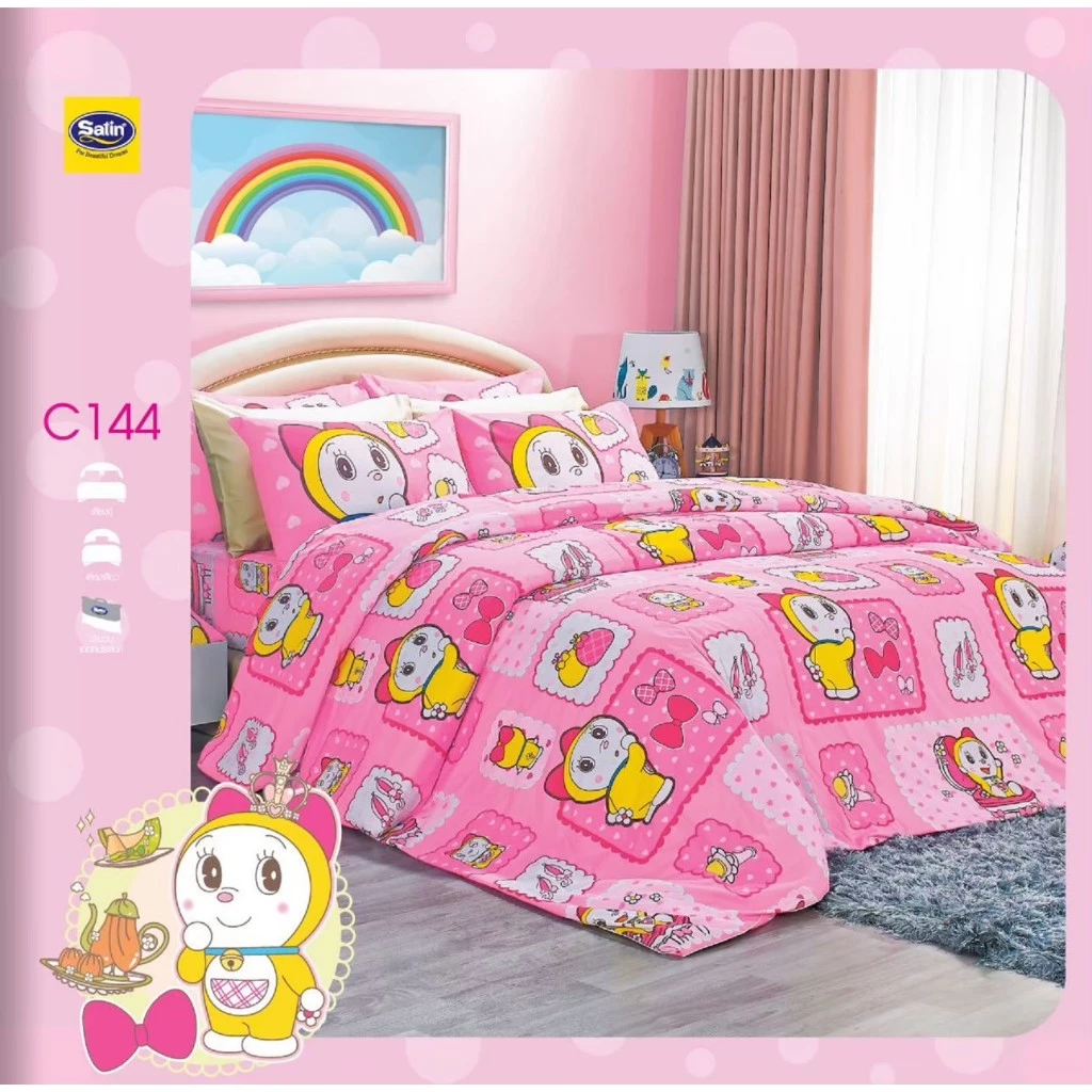 ชุดผ้าปูที่นอนพร้อมผ้านวม Satin ลาย Ben10 และ Doraemon thumbnail 7