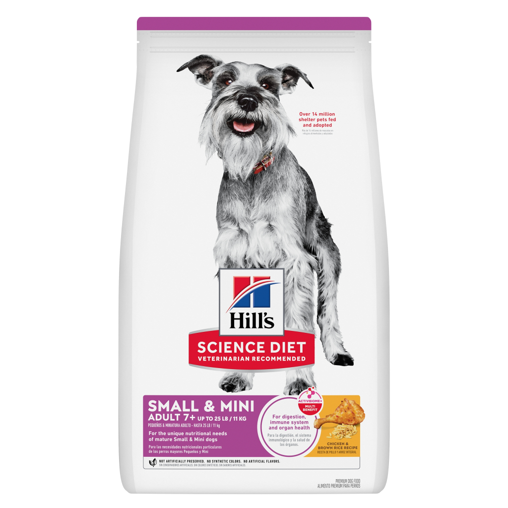 Hill’s Science Diet Adult 7+ Small & Mini 7 Kg. อาหารสุนัขสูงวัยพันธุ์เล็ก