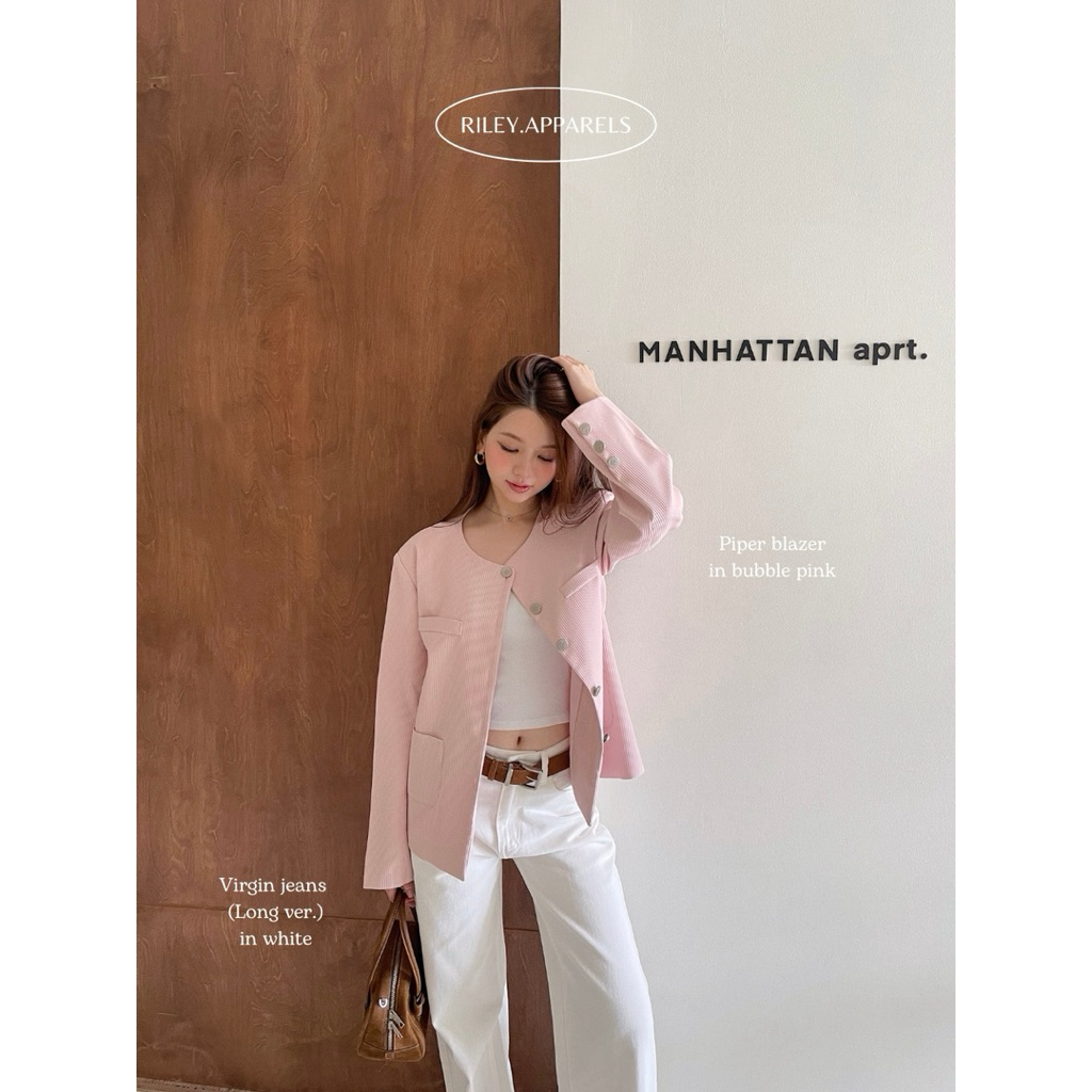ส่งต่อ #rileyapparels - Piper Blazer สี bubble pink