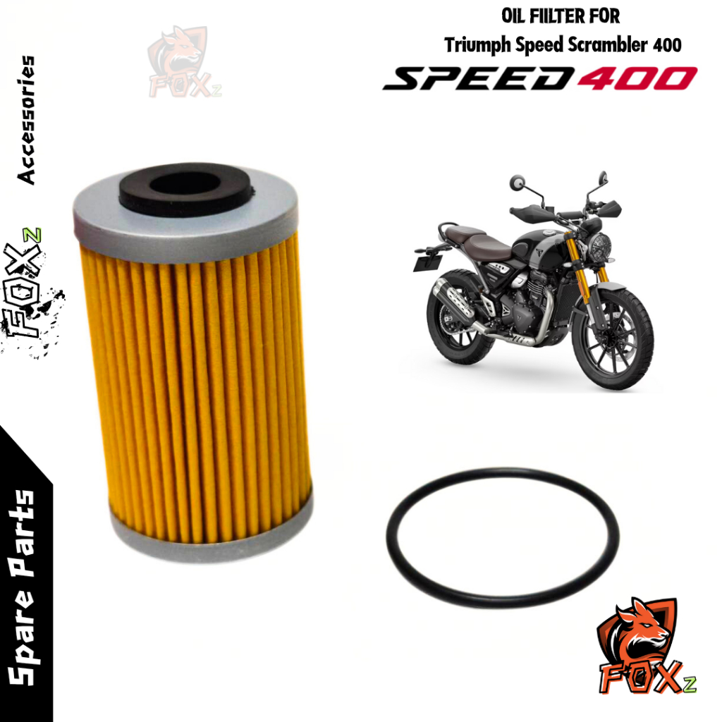 กรองน้ำมันเครื่อง สำหรับ Triumph Speed 400 / Scrambler 400 ✅ของใหม่ พร้อมส่ง