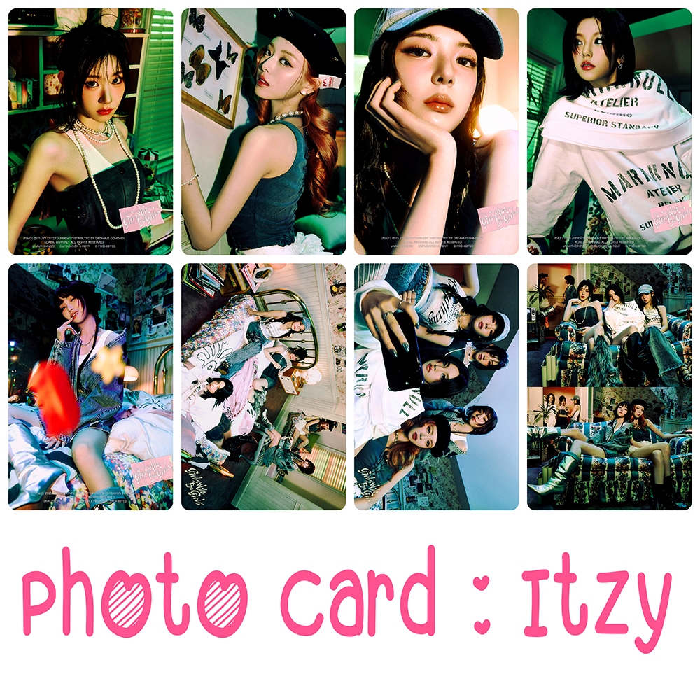 Itzy Photo Card ฟรีซองแก้วให้ทุกภาพ  #Itzy #โฟโต้การ์ด #ของสะสม