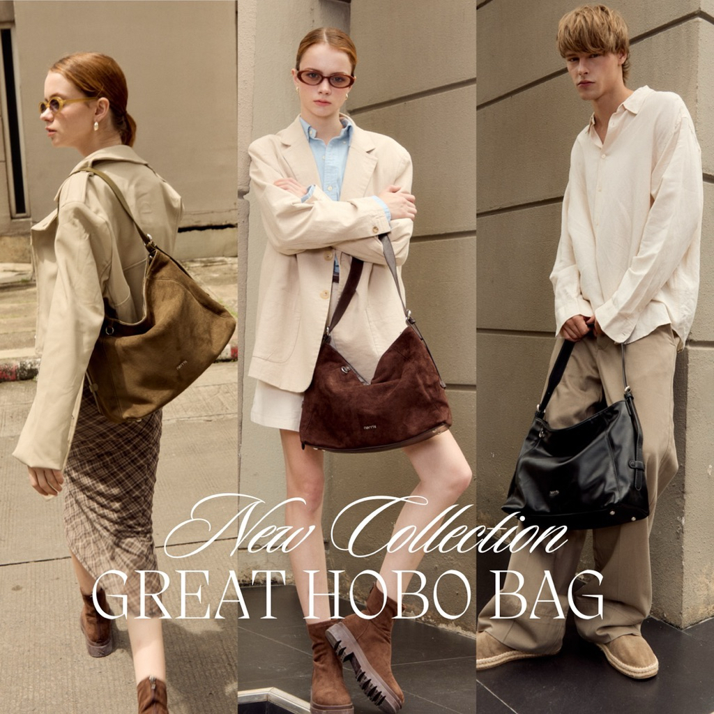 Narris รุ่น Great Hobo Bag กระเป๋าสะพายผู้ชายและผู้หญิง (แบรนด์ไทย)