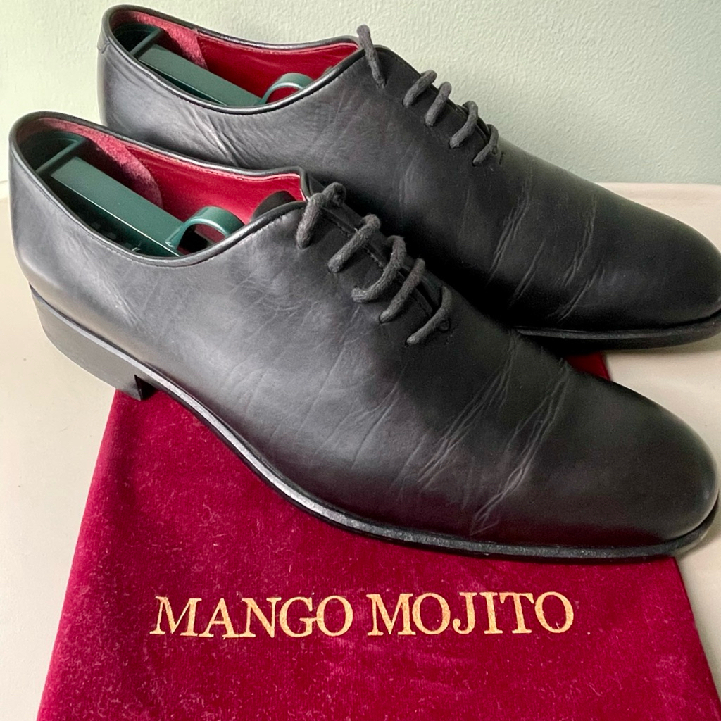 MANGO MOJITO รองเท้าหนัง สีดำ แท้ 💯 รองเท้าทำงาน รองเท้าออกงาน รองเท้า ผู้ชาย Men dress formal Oxfor